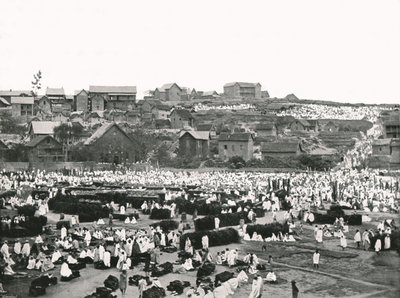 市场，马达加斯加的塔那那利佛，1895年。 作者 斯图尔特上校