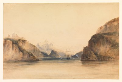 肖像湾，比格尔海峡，南美洲 作者 康拉德·马滕斯（Conrad Martens）