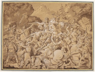 古代战斗场景 作者 康拉德·马丁·梅斯（Conrad Martin Metz）