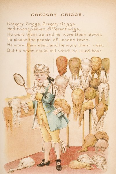 Gregory Griggs，来自&39;Old Mother Goose&39;s Rousmes and Tales&39;，由Frederick Warne und Co.出版，1890年代（chromolitho） 作者 康斯坦斯·哈斯伍德