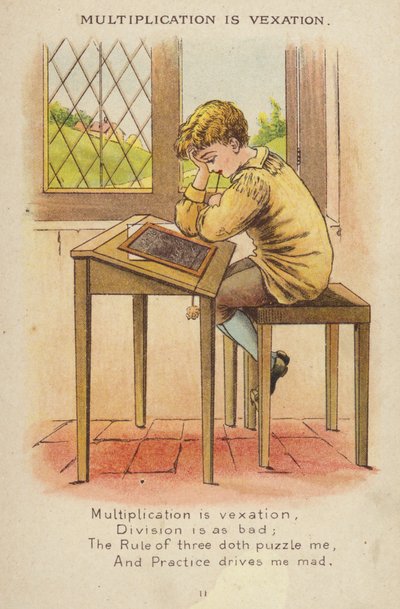 Nursery rhyme: Multiplication Is Vexation (chromolitho) 作者 康斯坦斯·哈斯伍德