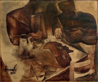 Constant Permeke，《黑面包》/布面油画，1923 年 作者 康斯坦特·佩梅克