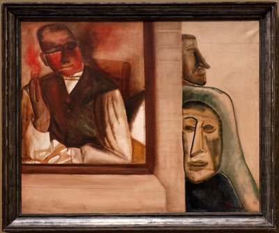 The Smoker, c.1927 (oil and terpentine on canvas) 作者 康斯坦特·佩梅克