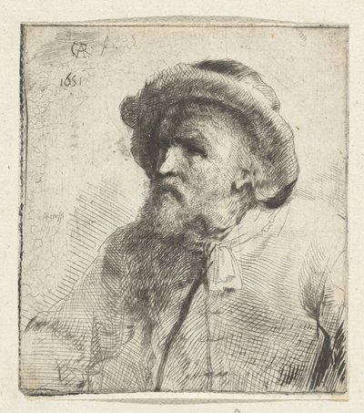 Buste van een oude man 作者 伦勃朗·范·莱恩 (Rembrandt van Rijn)