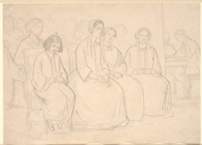 Høyen 在 Hages 举办讲座期间 作者 Constantin Hansen