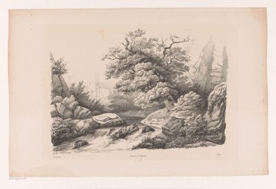 岩石景观与溪流
风景（系列名称） 作者 希尔玛·约翰内斯·贝克尔
