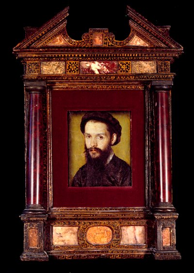 Clement des Marets dit Marot (1496-1544) 法国诗人的肖像。 Corneille De Lyon (Corneille de The Hague) (1500 / 1510-1574) 作画 0.12 x 0.10 米。 16世纪。 作者 科尔内耶德拉海耶