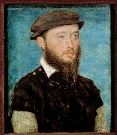 让·德·波旁·旺多姆 (Jean de Bourbon Vendome) 的肖像，苏瓦松伯爵 (1528-1557) Corneille De Lyon (Corneille de La Haye) 的木画 (1500 / 1510-1574) 作者 科尔内耶德拉海耶