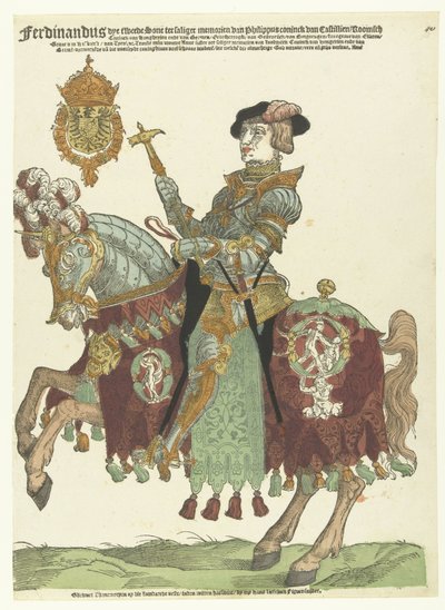 奥地利斐迪南一世骑马肖像 作者 Hans Liefrinck (I) (可能)
