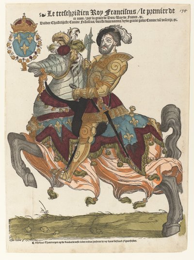 弗朗索瓦一世骑马肖像 作者 Hans Liefrinck (I) (可能)