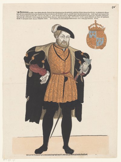 英国亨利八世的肖像 作者 Sylvester van Parijs (可能)