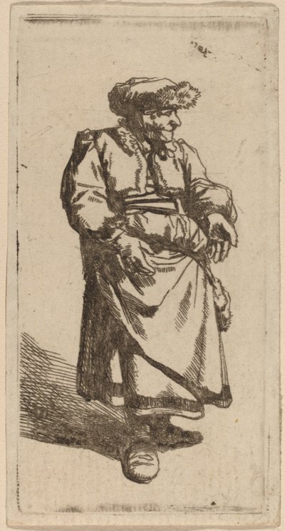 站立的老妇人 作者 Cornelis Pietersz Bega
