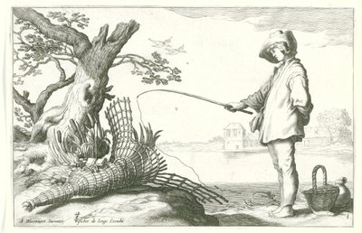 De jonge visser
Vier pastorale scènes（系列标题） 作者 Cornelis Bloemaert (II) (可能)