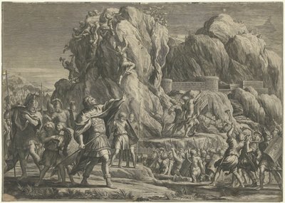 亚历山大大帝攻占佩特拉城 作者 Pietro da Cortona