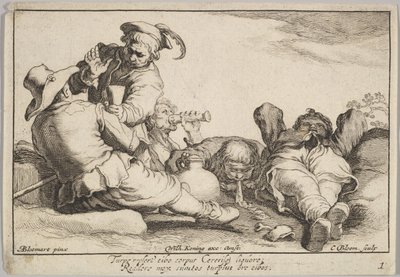 职业的乐趣。 作者 科尼利斯·布洛埃马特（Cornelis Bloemaert）