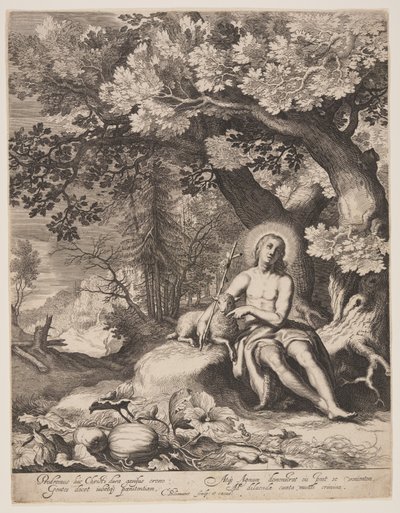 风景中的施洗者圣约翰 作者 科尼利斯·布洛埃马特（Cornelis Bloemaert）