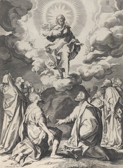 耶稣升天》，约1593年。 作者 科尼利斯·布洛埃马特（Cornelis Bloemaert）