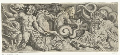 海神胜利的楣板，右侧板块 作者 安德里亚·曼特尼亚（Andrea Mantegna）