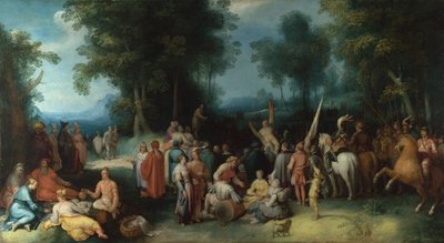 施洗者圣约翰的说教》，1602年 作者 科内利斯·科内利斯。哈勒姆面包车