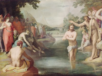 基督的洗礼 作者 Cornelis Cornelisz van Haarlem