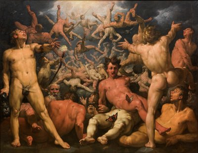 泰坦之陨（The Titanomachia），1588-90 作者 Cornelis Cornelisz van Haarlem