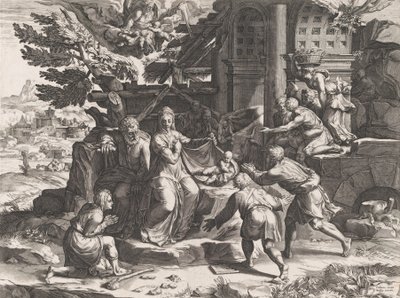 牧羊人的崇拜》，1569年。 作者 科尼利斯·科尔特（Cornelis Cort）