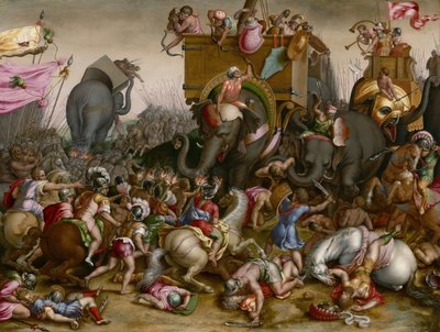 1567年后的扎马战役 作者 科尼利斯·科尔特（Cornelis Cort）
