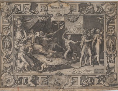 阿佩尔斯的诽谤》，1602年。 作者 科尼利斯·科尔特（Cornelis Cort）