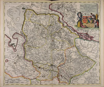 Ducatus Bremae amp; Ferdae maximaeque partis fluminis Visurgis descriptio 作者 科尼利斯·丹克特斯（Cornelis Danckerts）