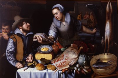 1610年艾玛斯的晚餐 作者 科尼利斯·恩格斯（Cornelis Engelsz）