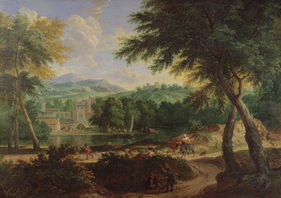 景观与一群羊 作者 Cornelis Huysmans