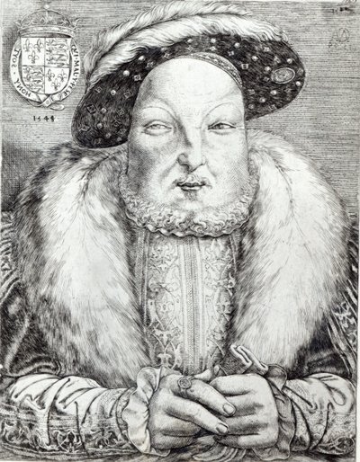 亨利八世的肖像，1548年 作者 Cornelis Massys