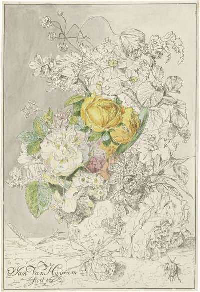 插花 作者 扬·范·休森（Jan van Huysum）