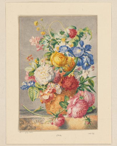 花卉静物 作者 扬·范·休森（Jan van Huysum）