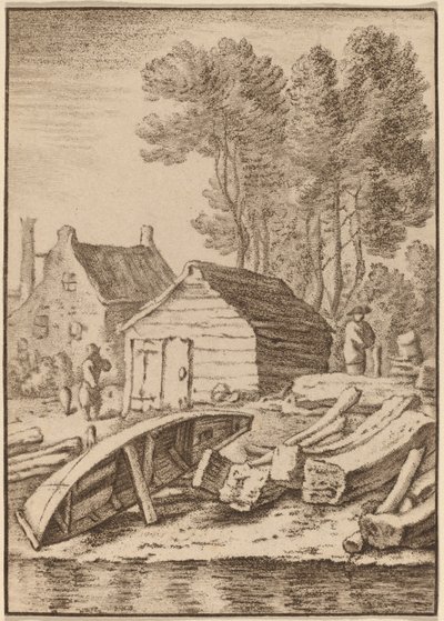 船厂，1761年，1765年出版。 作者 科内利斯·普洛斯·范·阿姆斯特尔