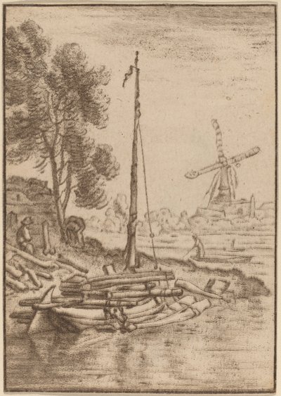 Winding River，1761年，1765年出版。 作者 科内利斯·普洛斯·范·阿姆斯特尔