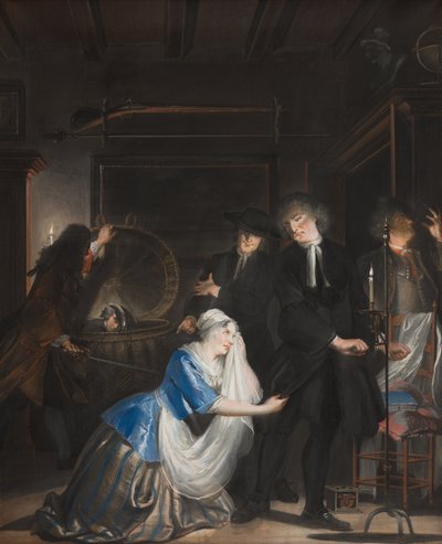 发现虚假的美德：1739年在洗衣篮中发现沃尔克特 作者 Cornelis Troost