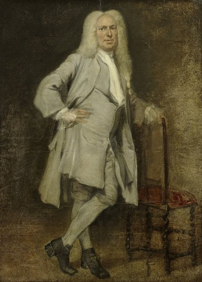Jan Lepeltak 的肖像，阿姆斯特丹木材商人，Aalmoezeniersweeshuis 孤儿院的摄政者 作者 Cornelis Troost