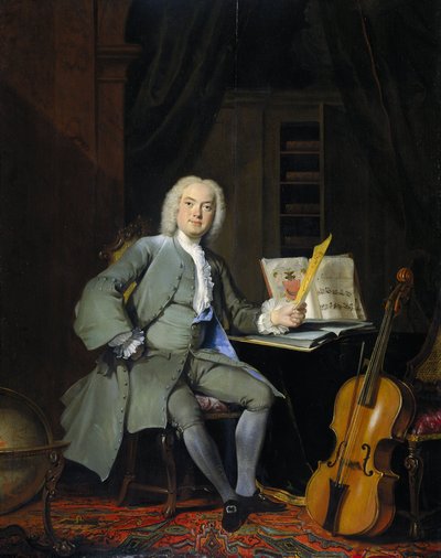 1736年Van der Mersch家族成员的肖像 作者 Cornelis Troost