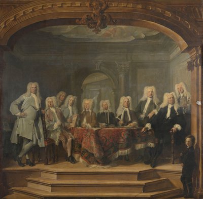 阿姆斯特丹 Almoezeniersweeshuis 孤儿院的摄政者，1729 年 作者 Cornelis Troost