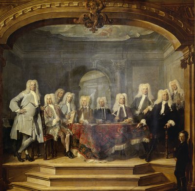 阿姆斯特丹的祖母孤儿院孤儿院董事，1729年 作者 Cornelis Troost