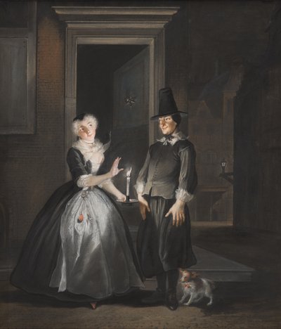 赖尼尔·阿德里亚恩斯（Reinier Adriaansz）的爱情宣言，1737年 作者 Cornelis Troost