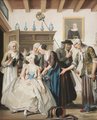 1738年扬·克拉斯的发现 作者 Cornelis Troost