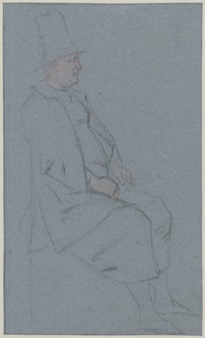 坐着的黄花鱼，侧面向右 作者 Cornelis Troost