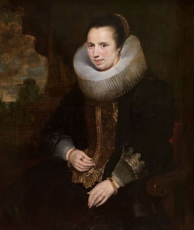 伊丽莎白-霍埃盖茨（布面油画）（与 471109 成对） 作者 Cornelis de (attr. to) Vos