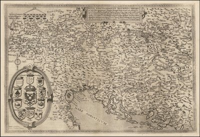 Cornelis de Jode 绘制的 1593 年多瑙河地图 作者 Cornelis de Jode