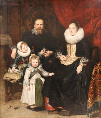 荷兰文：艺术家及其家人的自画像 与家人的自画像 作者 Cornelis de Vos