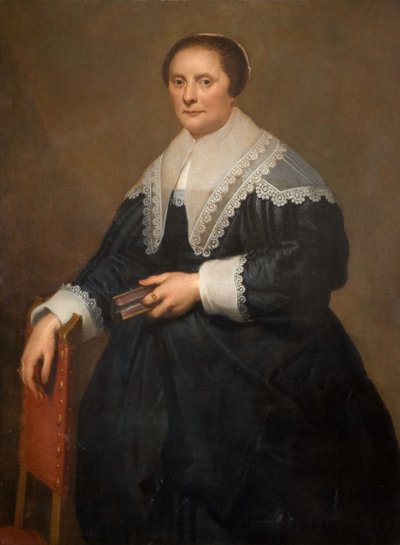 一个女人的肖像，1645年。 作者 Cornelis de Vos