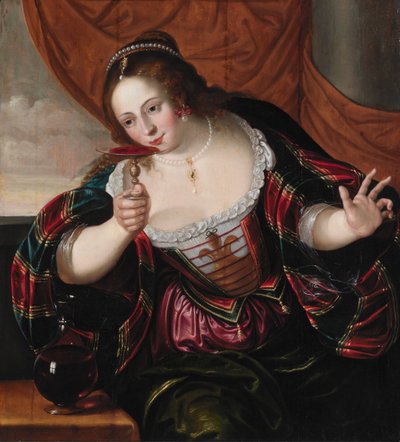 一位女士的肖像 作者 Cornelis de Vos