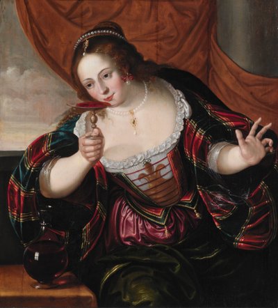 一位女士的肖像，17世纪初 作者 Cornelis de Vos